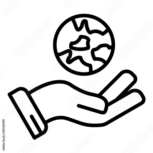 Social Responsibility vector icon. Can be used for Survey iconset.