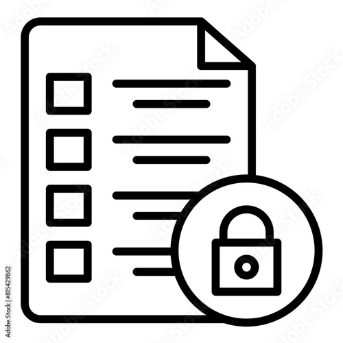 Data Security vector icon. Can be used for Business Performance iconset.