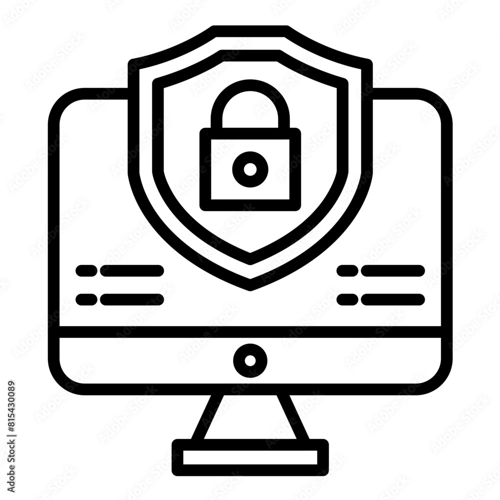 Cybersecurity vector icon. Can be used for Business Performance iconset. Cybersecurity vector icon. Can be used for Business Performance iconset.