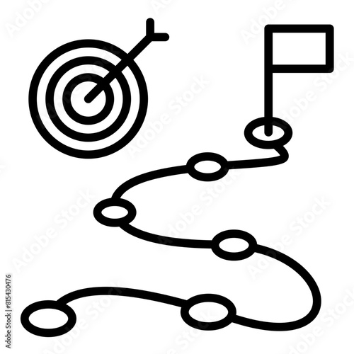 Milestone vector icon. Can be used for Action Plan iconset.