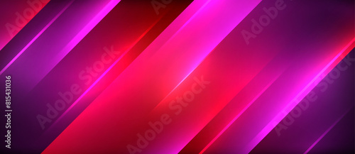 Vibrant neon colors like electric blue, magenta, and violet creating visual effect lighting with glowing red and purple lines on a dark background