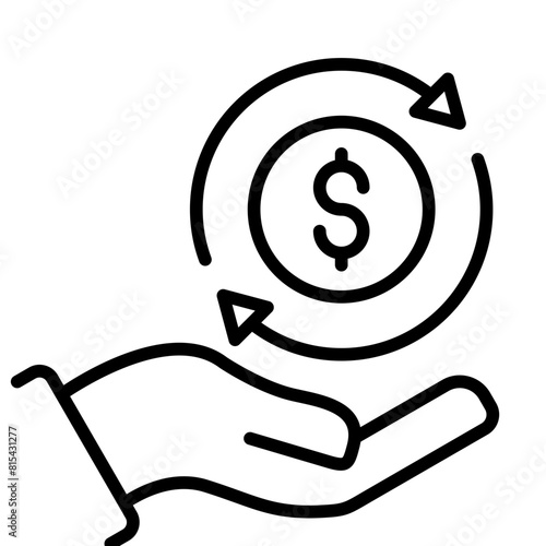 Debt Relief vector icon. Can be used for Loan iconset.