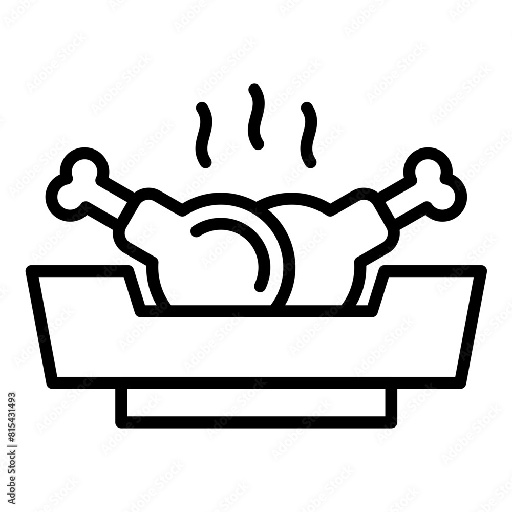 Fried Chicken vector icon. Can be used for World Cuisine iconset. Fried Chicken vector icon. Can be used for World Cuisine iconset.