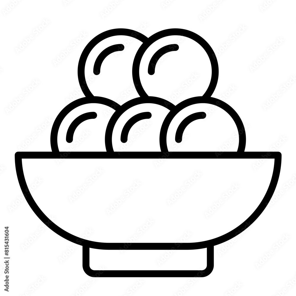 Tapioca vector icon. Can be used for World Cuisine iconset.