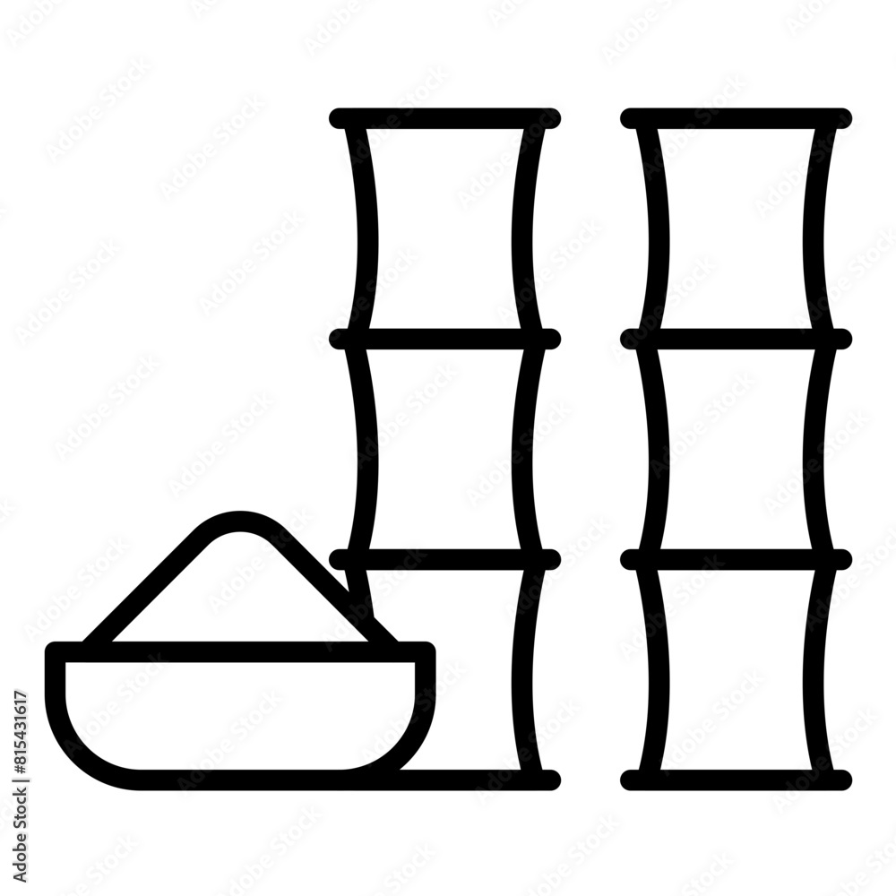 Sugar Cane vector icon. Can be used for World Cuisine iconset. Sugar Cane vector icon. Can be used for World Cuisine iconset.