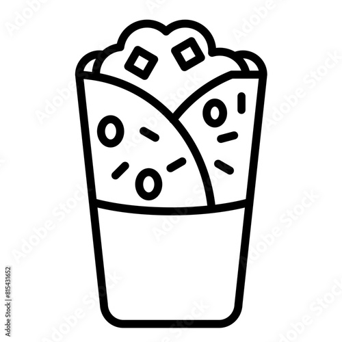 Kebab vector icon. Can be used for World Cuisine iconset.