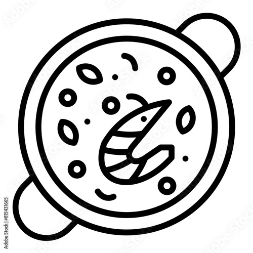 Paella vector icon. Can be used for World Cuisine iconset.