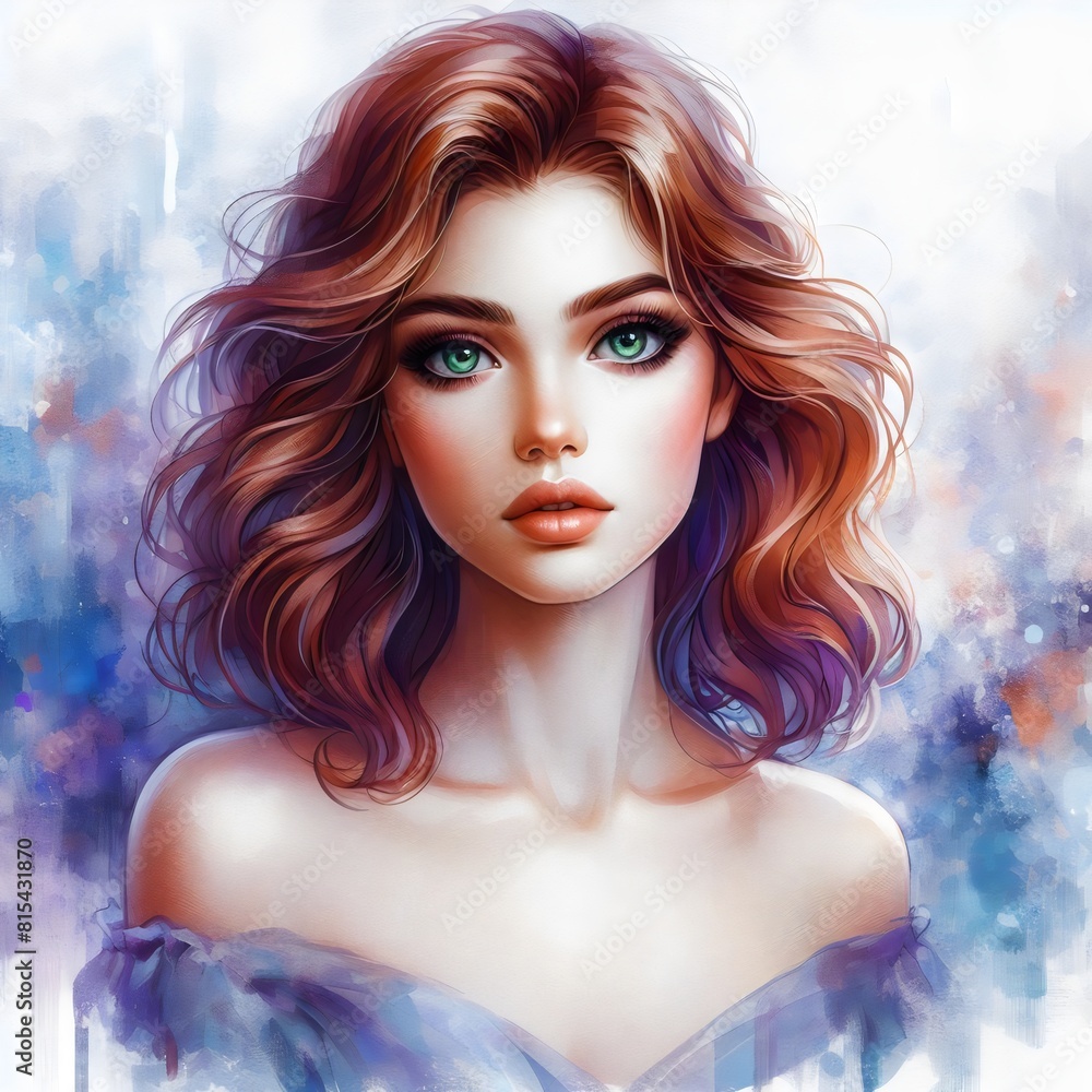 portrait of a woman with hair portrait of a woman with hair