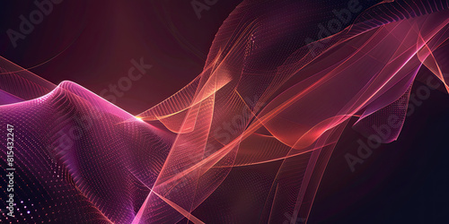 Wavy background lines  flowing pattern backdrop neon futuristic design elements  abstract textured backgrounds  generated ai