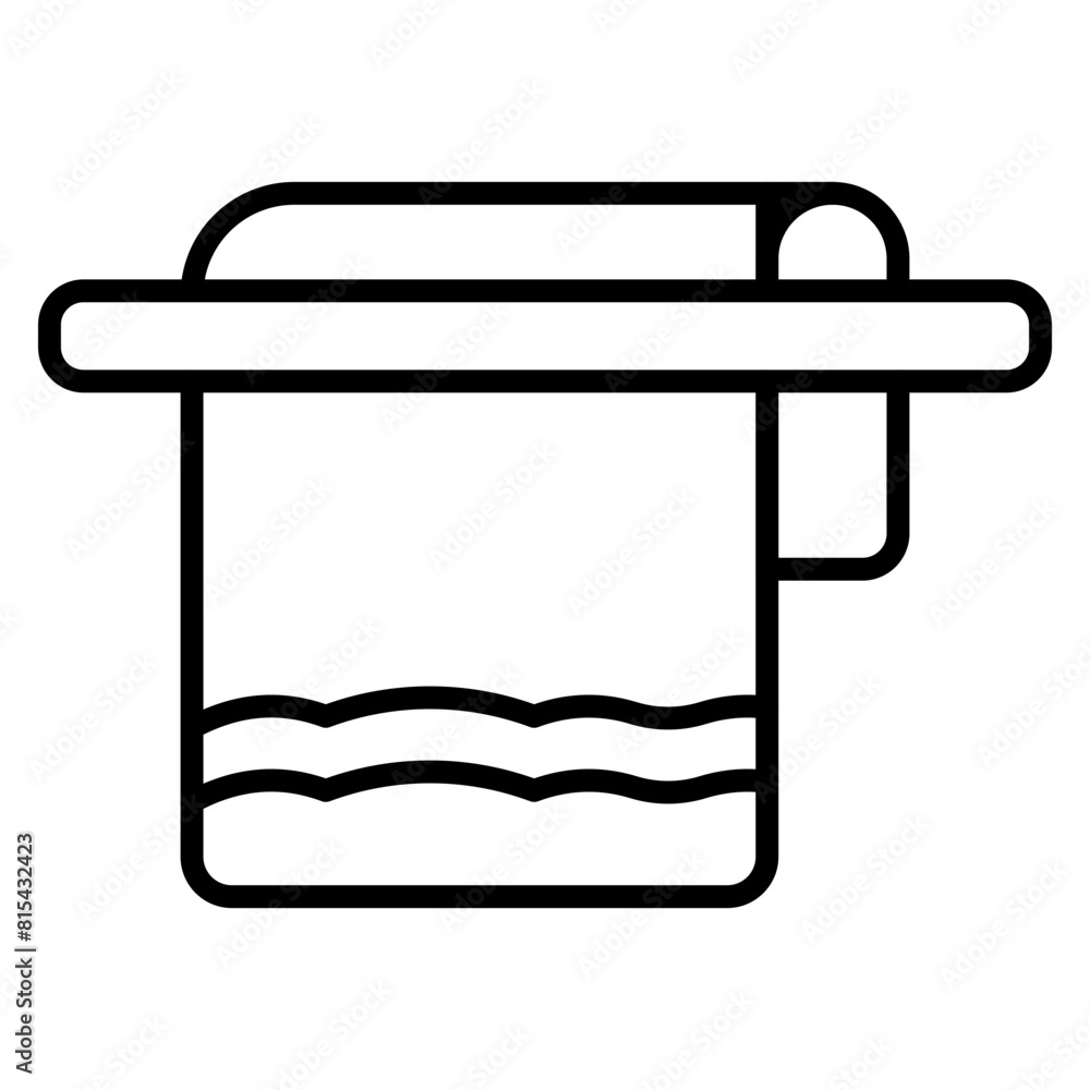 Towel vector icon. Can be used for Spa iconset. Towel vector icon. Can be used for Spa iconset.