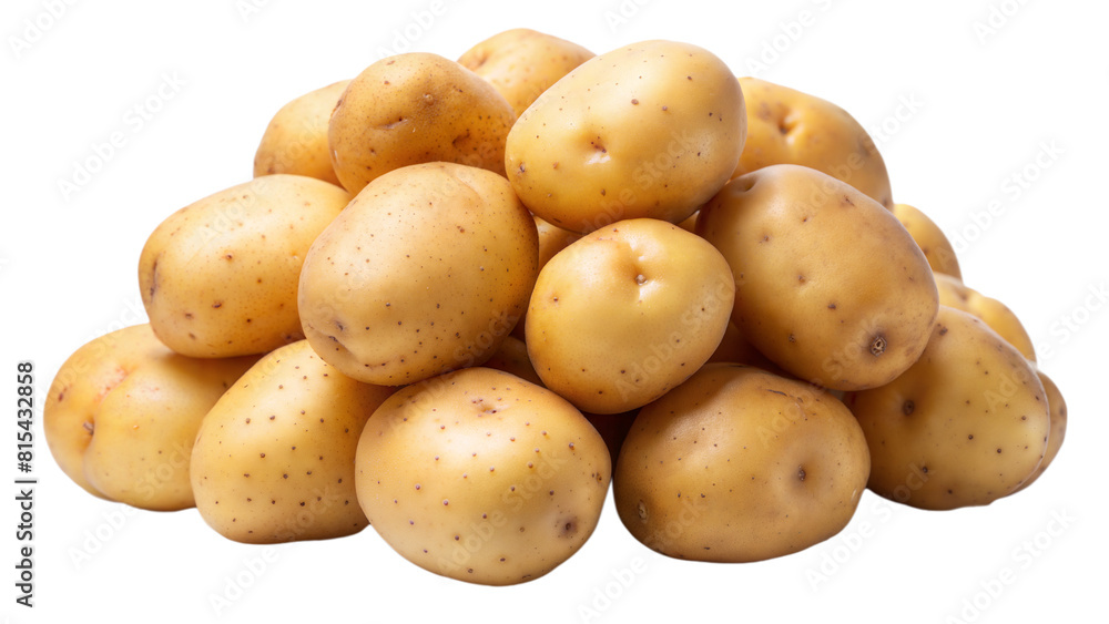 cluster of potato isolated on white background cluster of potato isolated on white background