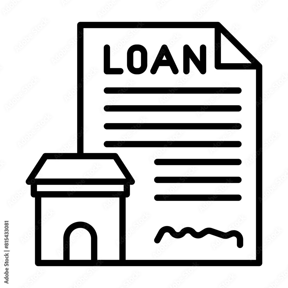 House Loan vector icon. Can be used for Business and Finance iconset. House Loan vector icon. Can be used for Business and Finance iconset.