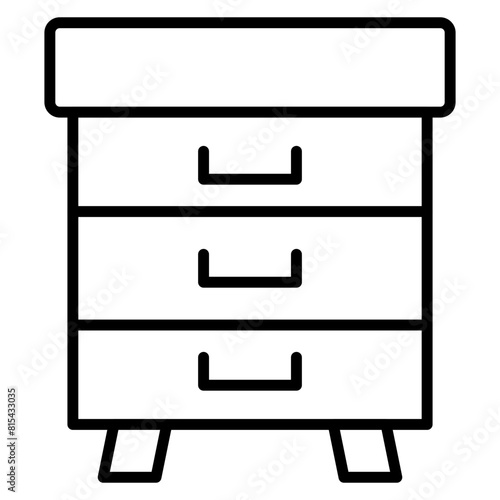Drawers vector icon. Can be used for Business and Finance iconset.