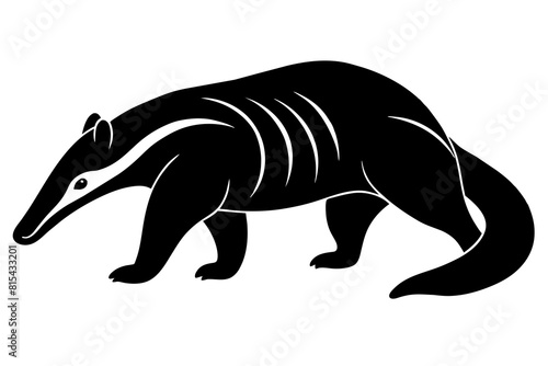 anteater line art silhouette illustration