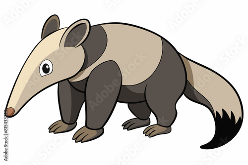 anteater cartoon vector illustration