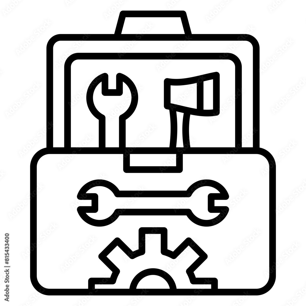 Toolbox vector icon. Can be used for Business and Finance iconset. Toolbox vector icon. Can be used for Business and Finance iconset.