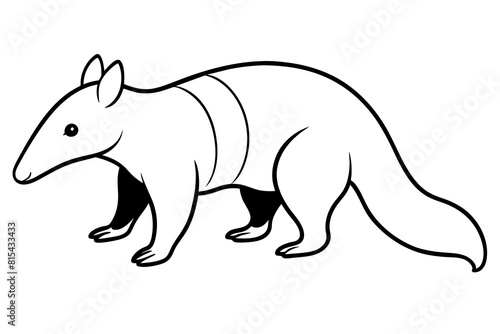 anteater line art silhouette illustration