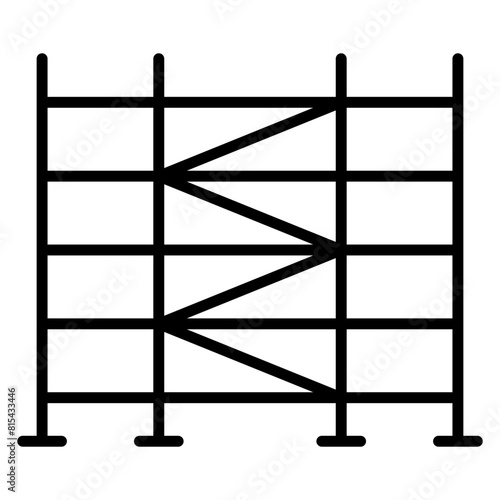 Scaffolding vector icon. Can be used for Home Improvements iconset.