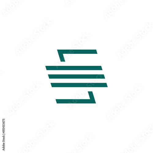 Letter ES or SE monogram logo