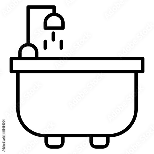 Bathtub vector icon. Can be used for Home Improvements iconset.