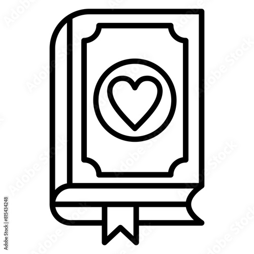 Poetry vector icon. Can be used for Literature iconset.