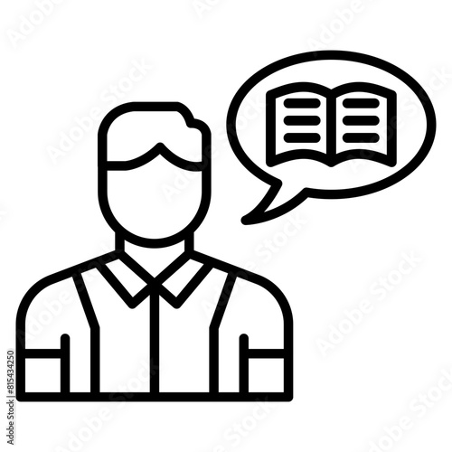 Short Story vector icon. Can be used for Literature iconset.