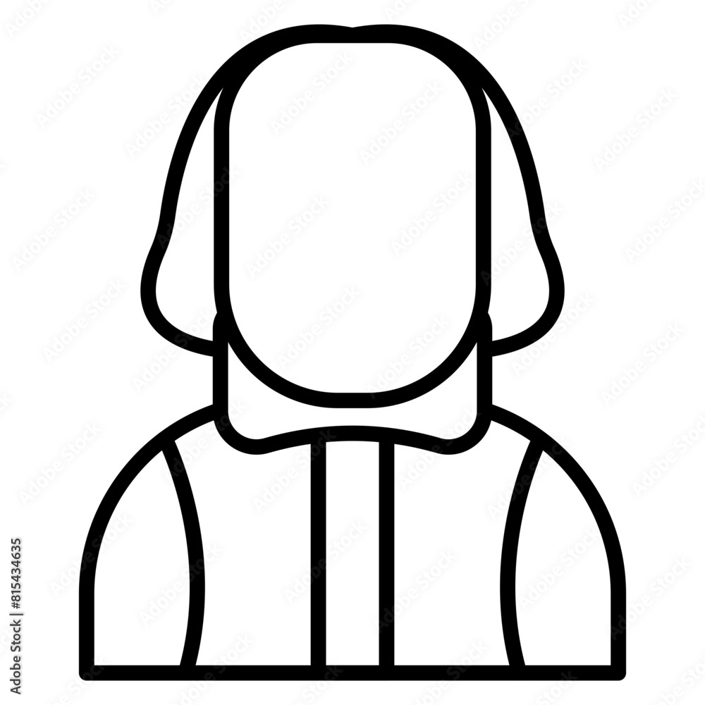 Shakespeare vector icon. Can be used for Literature iconset. Shakespeare vector icon. Can be used for Literature iconset.