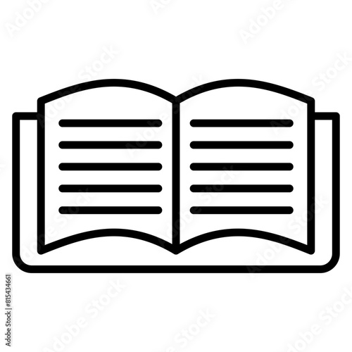 Book vector icon. Can be used for Literature iconset.