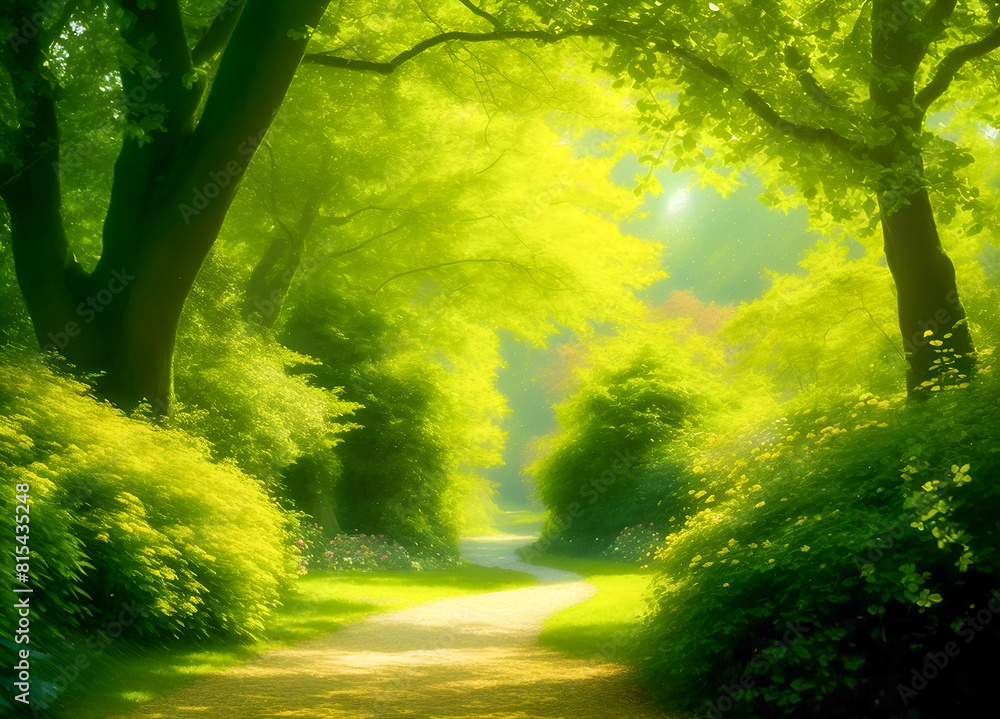 Obraz premium morning in the forest