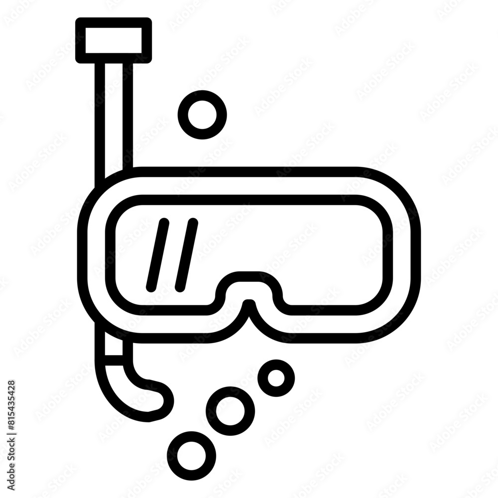 Snorkeling vector icon. Can be used for Vacation and Tourism iconset. Snorkeling vector icon. Can be used for Vacation and Tourism iconset.