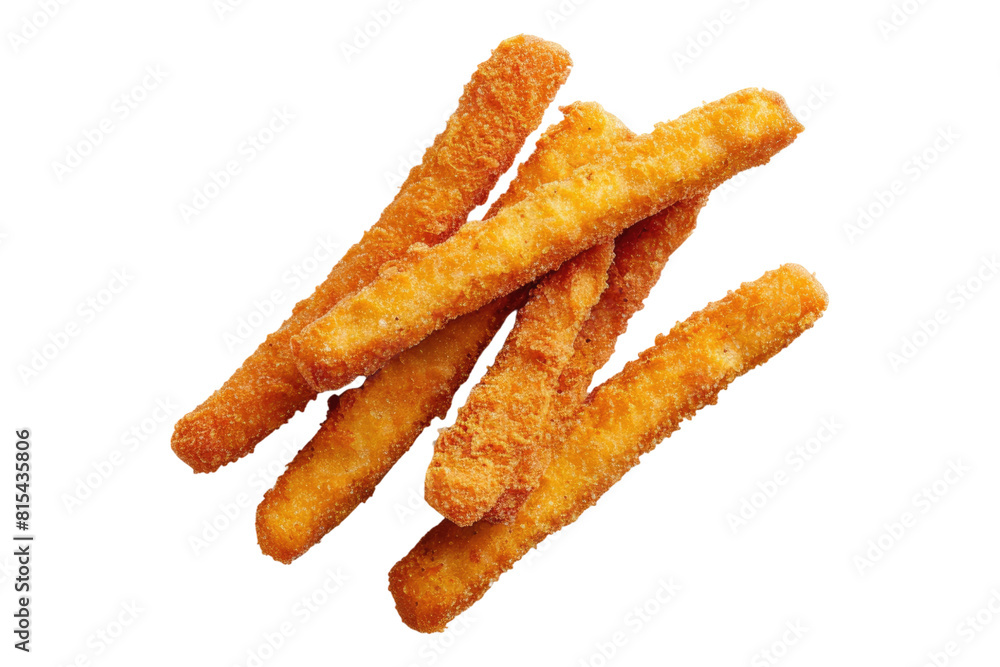 Fish sticks isolated on transparent background Fish sticks isolated on transparent background