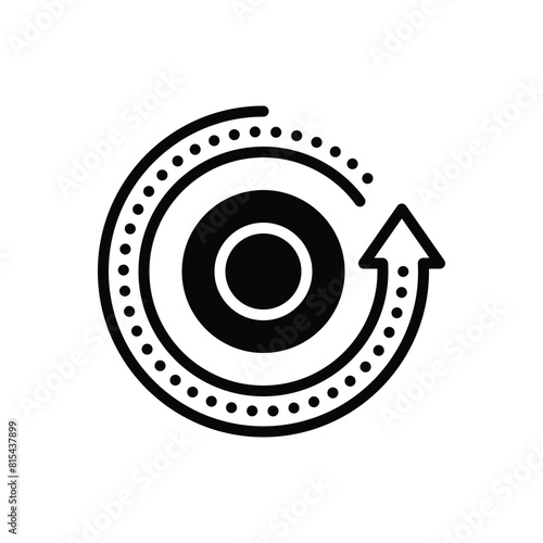 Black solid icon for reload