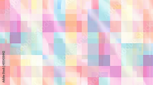 Colorful Pastel Checkered Design
