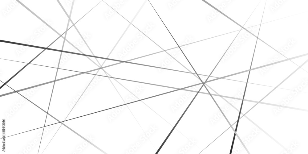 Obraz premium Black and gray outline monochrome texture. Vector illustration. Abstract white background with random black lines
