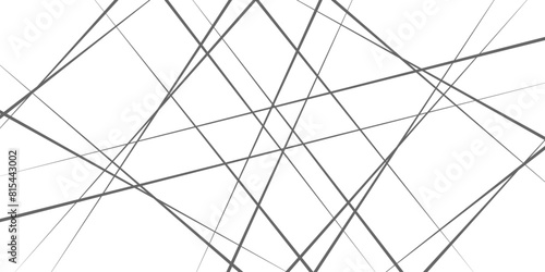 Black and gray outline monochrome texture. Vector illustration. Abstract white background with random black lines