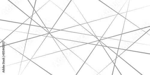 Black and gray outline monochrome texture. Vector illustration. Random geometric line seamless pattern.