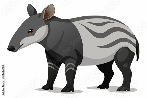 tapir cartoon vector illustration