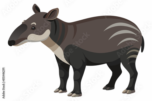 tapir cartoon vector illustration