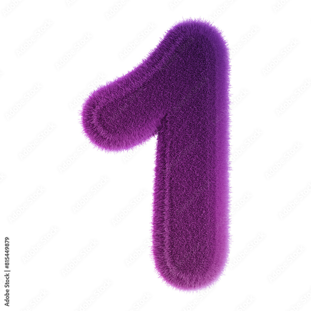 Purple Grass 3D Number 1 Purple Grass 3D Number 1