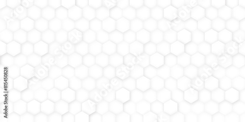 White beehive background. Honeycomb, bees hive cells pattern. Bee honey shapes.