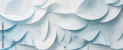 Abstract Light Blue Wave Layers Background 