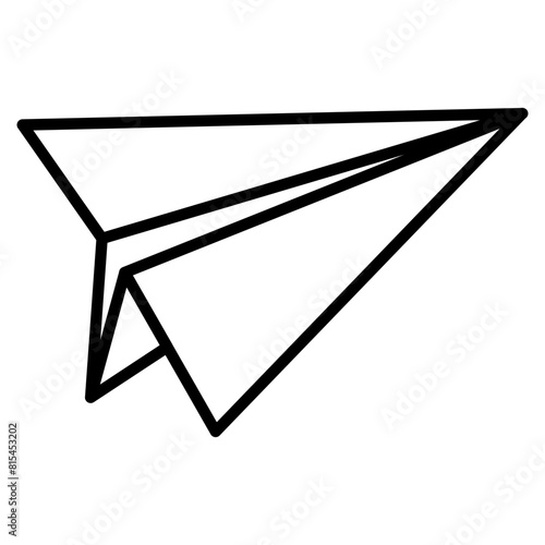 icon paper plane high quality black style pixel perfect