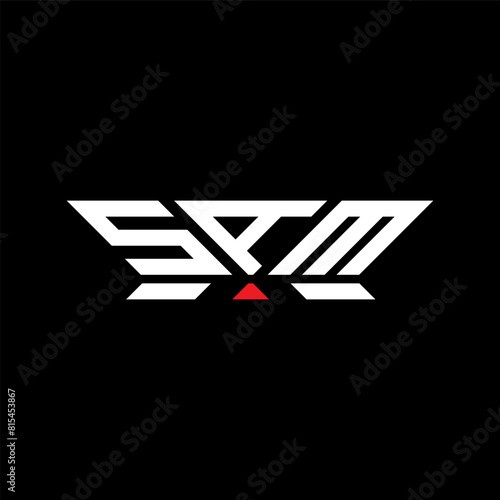 SAM letter logo vector design, SAM simple and modern logo. SAM luxurious alphabet design
