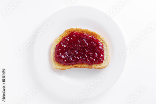 Toasted bread with jam