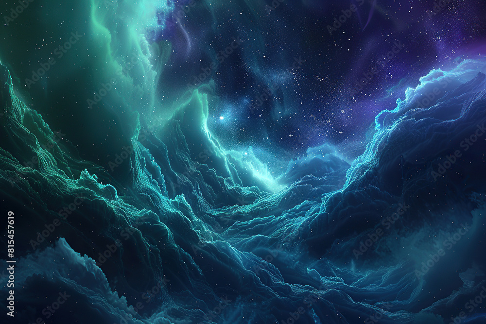 Generative ai on theme of beautiful northern lights, bright aurora borealis winter in atmosphere Generative ai on theme of beautiful northern lights, bright aurora borealis winter in atmosphere