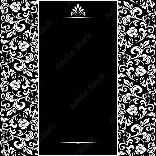 Abstract floral pattern. Vector seamless background. Perfect for invitations or announcements.
