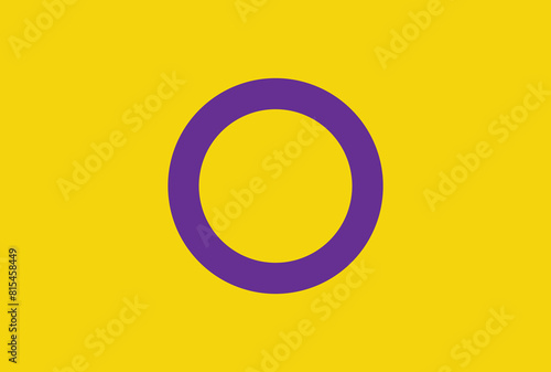 Intersex pride flag in vector format