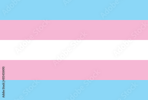 Transgender pride flag in vector format