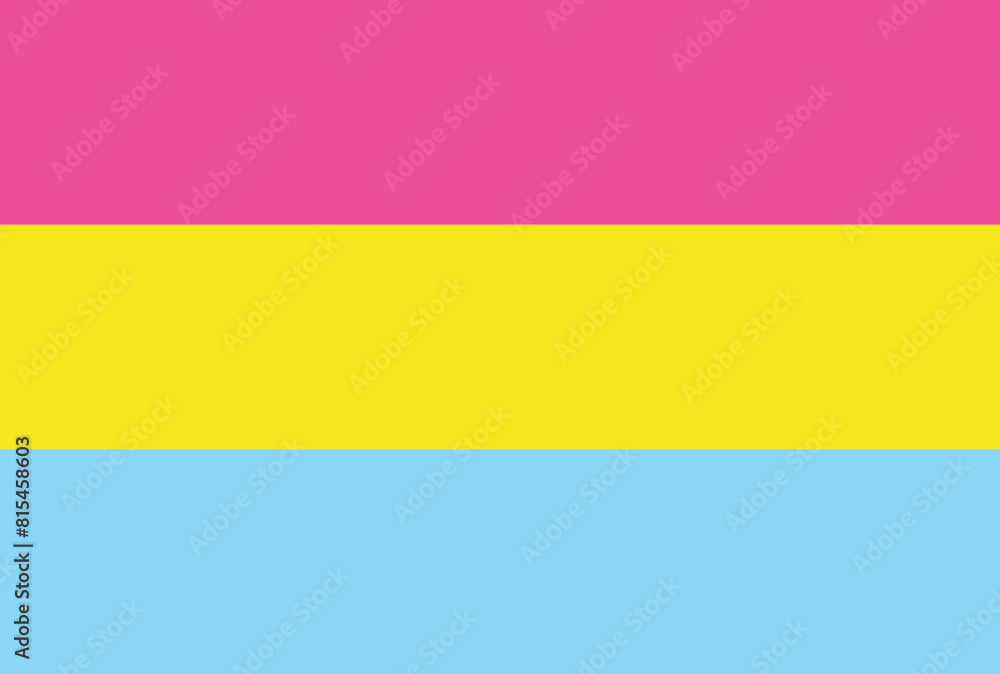Pansexual pride flag in vector format