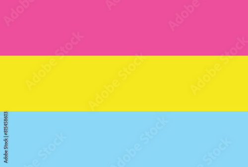Pansexual pride flag in vector format